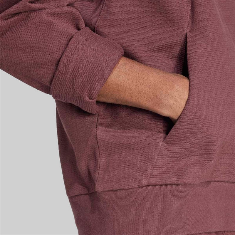 adidas Sweat à Capuche cloud Homme toutes saisons Aurora Ruby/Aurora Ruby - Image 4