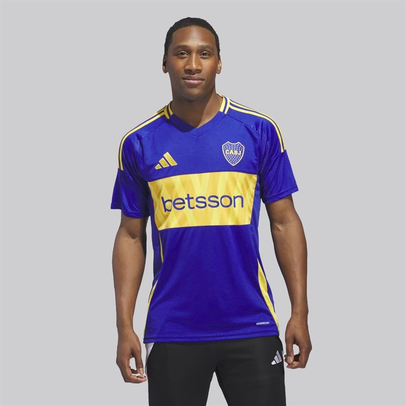 adidas Herren Cabj Boca Juniors 24/25 Heimtrikot Semi Lucid Blue/Bold Gold