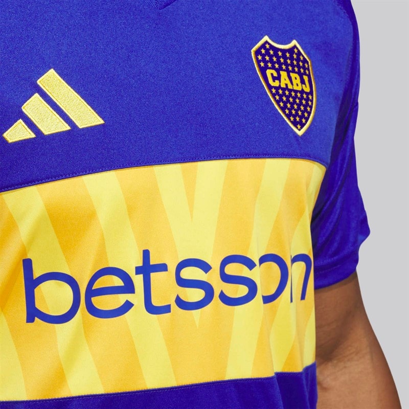 adidas Koszulka home Cabj Boca Juniors 24/25 dla niego kolor Semi Lucid Blue/Bold Gold – zdjęcie  3