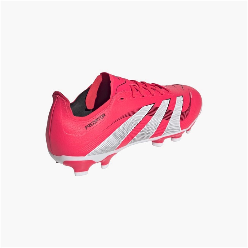 adidas Chaussures de Football Homme Predator League Pure Victory Pack MG Multi Ground Lucid Red/Blanc/Noir - Image 3