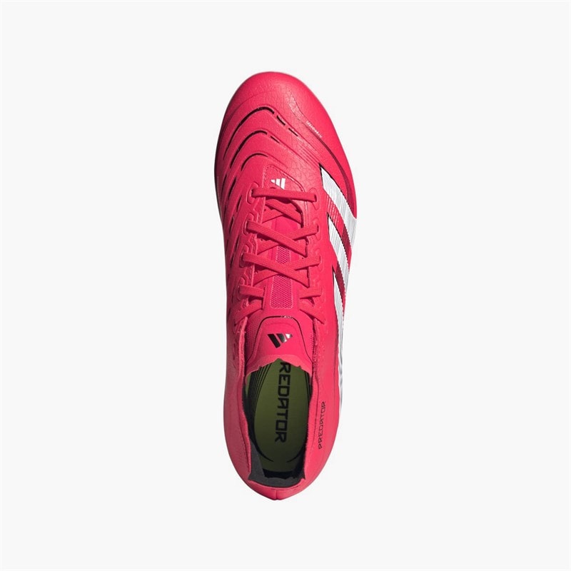 adidas Chaussures de Football Homme Predator League Pure Victory Pack MG Multi Ground Lucid Red/Blanc/Noir - Image 4