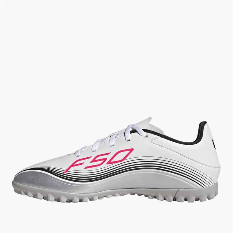 adidas Chaussures de football Homme F50 Messi Club Prestig10 Pack TF Astro Cloud White/Lucid Red/Silver Metallic - Image 5