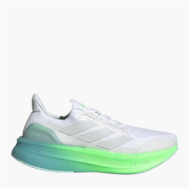 adidas Herren Ultraboost 5X Neutrale Laufschuhe Cloud White/Dash Grey/Lime Burst