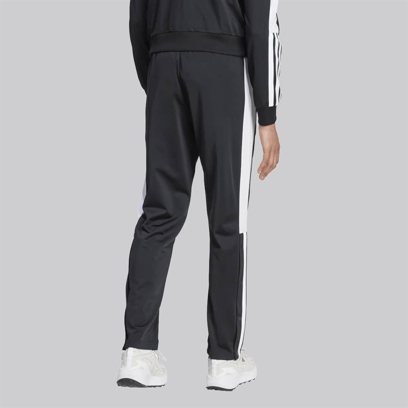 adidas Heren Snap Track Broek Zwart/Wit - Afbeelding 2