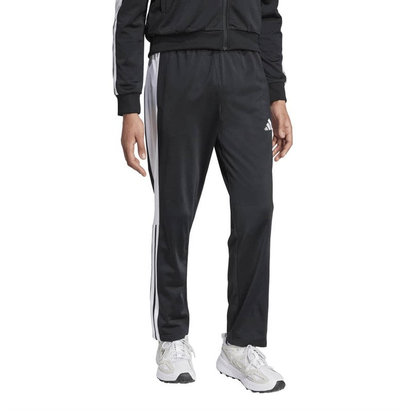 adidas Heren Snap Track Broek Zwart/Wit - Afbeelding 3