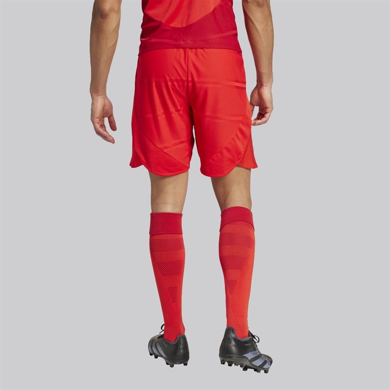 adidas Herren FCB FC Bayern München 24/25 Authentic Heim Shorts Rot - Bild 2