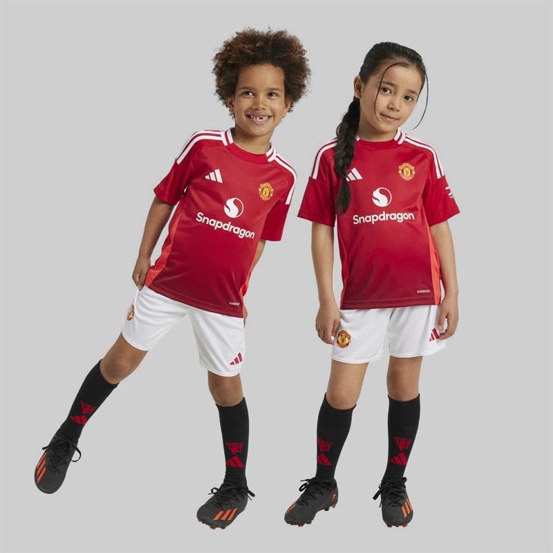 adidas Kinderen MUFC Manchester United 24/25 Thuis Mini Kit Mufc Red
