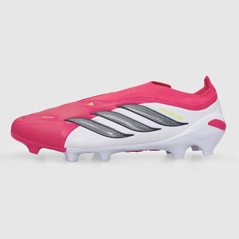 adidas Heren Predator League Laceless Geboren Doelpunten Pack FG Firm Ground Voetbalschoenen Lucid Red/Core Black/Cloud White - Afbeelding 2