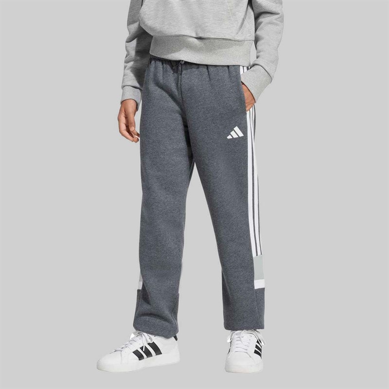 adidas Sezonowe spodnie dresowe Tiberio 3 Stripes dla chłopca kolor Drak Grey/Biały/Wonder Sage
