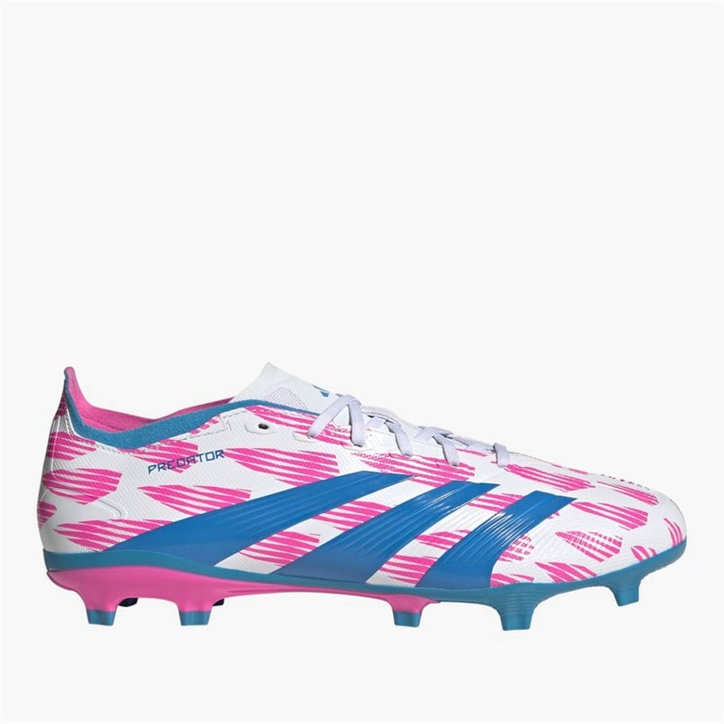 adidas Herren Predator League Wiederkehr Pack FG Fester Boden Fußballschuhe Cloud White/Solar Blue/Solar Pink