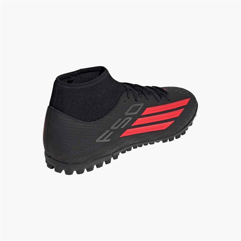 adidas Herren F50 Club Mittelhoher Schnitt Stealth Victory Pack Kunstrasen Fußballschuhe Core Black/Lucid Red/Schwarz - Bild 3