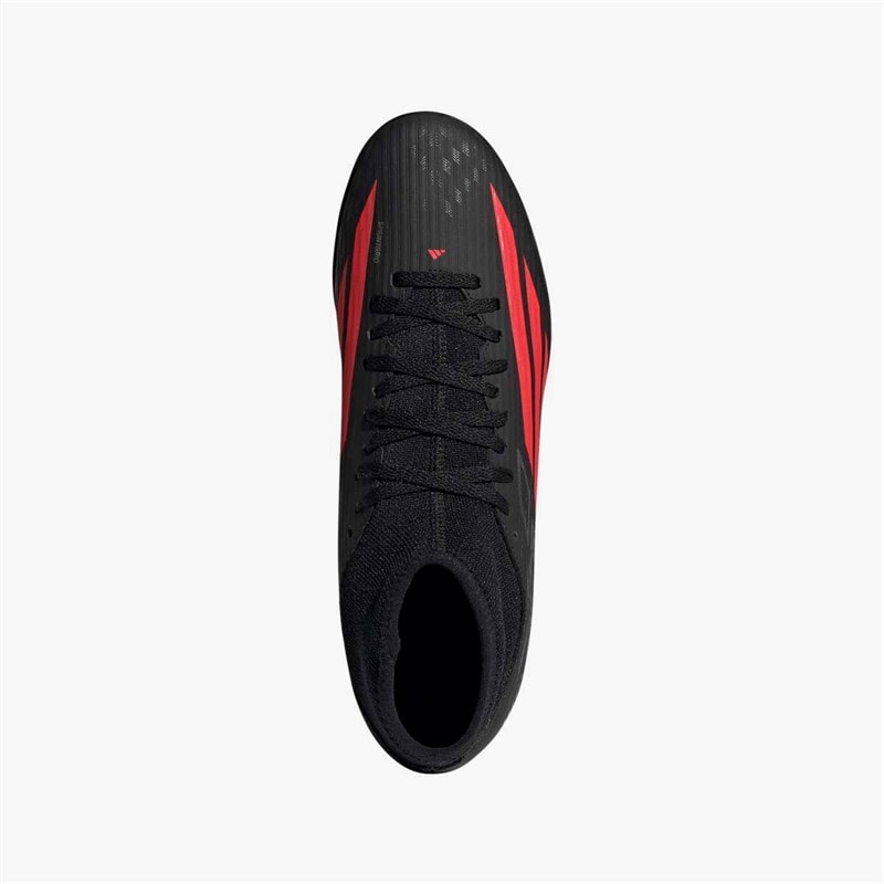 adidas Herren F50 Club Mittelhoher Schnitt Stealth Victory Pack Kunstrasen Fußballschuhe Core Black/Lucid Red/Schwarz - Bild 4