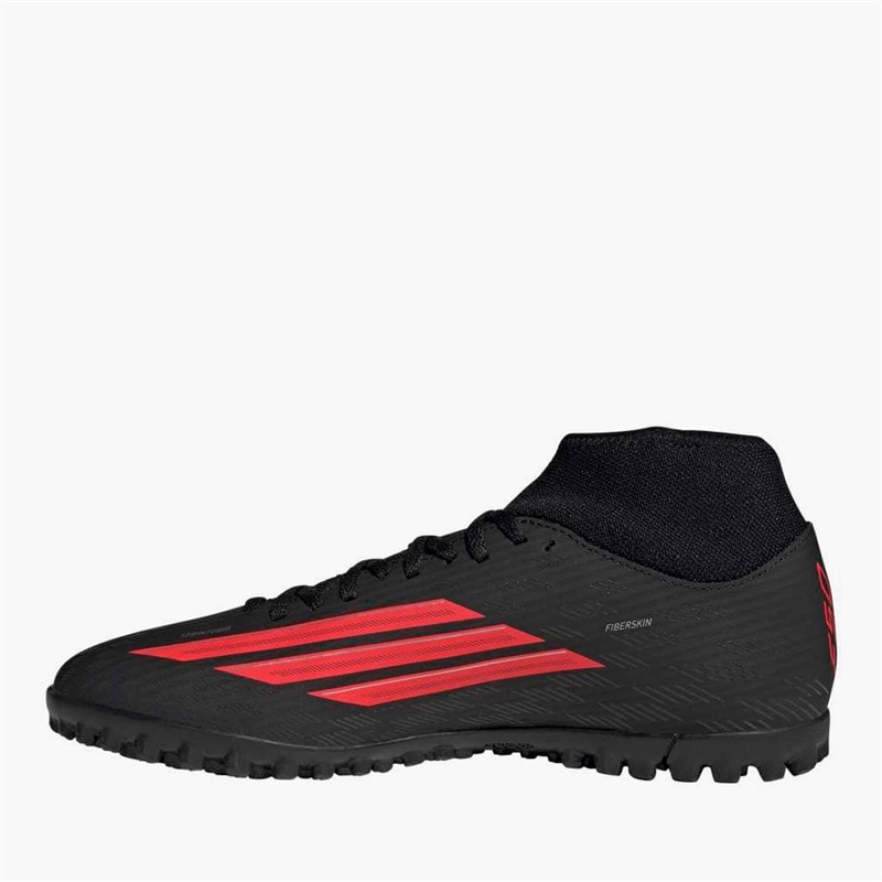 adidas Herren F50 Club Mittelhoher Schnitt Stealth Victory Pack Kunstrasen Fußballschuhe Core Black/Lucid Red/Schwarz - Bild 5