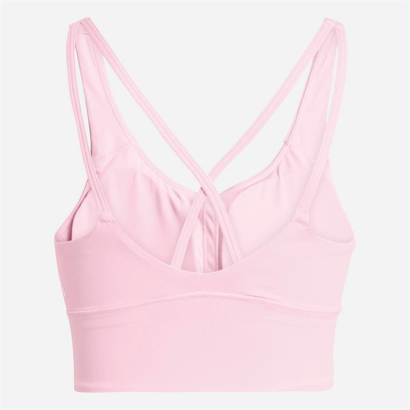 adidas 3 Stripes All Me Lekkie wsparcie biustonosz sportowy dla niej kolor True Pink – zdjęcie  2