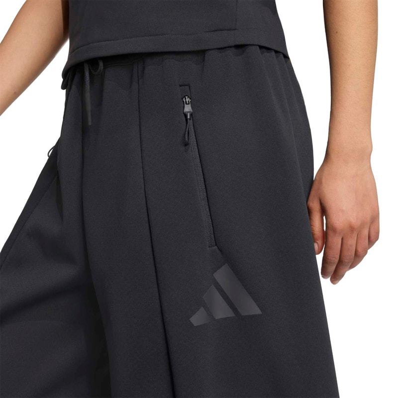 adidas Damen Z.N.E Open Hem Trainingshose Schwarz - Bild 3