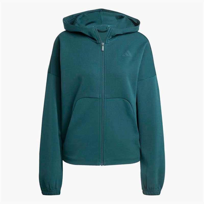 adidas Dames Future Icons Klein Logo Volledige Rits Hoodie Aurora Ivy