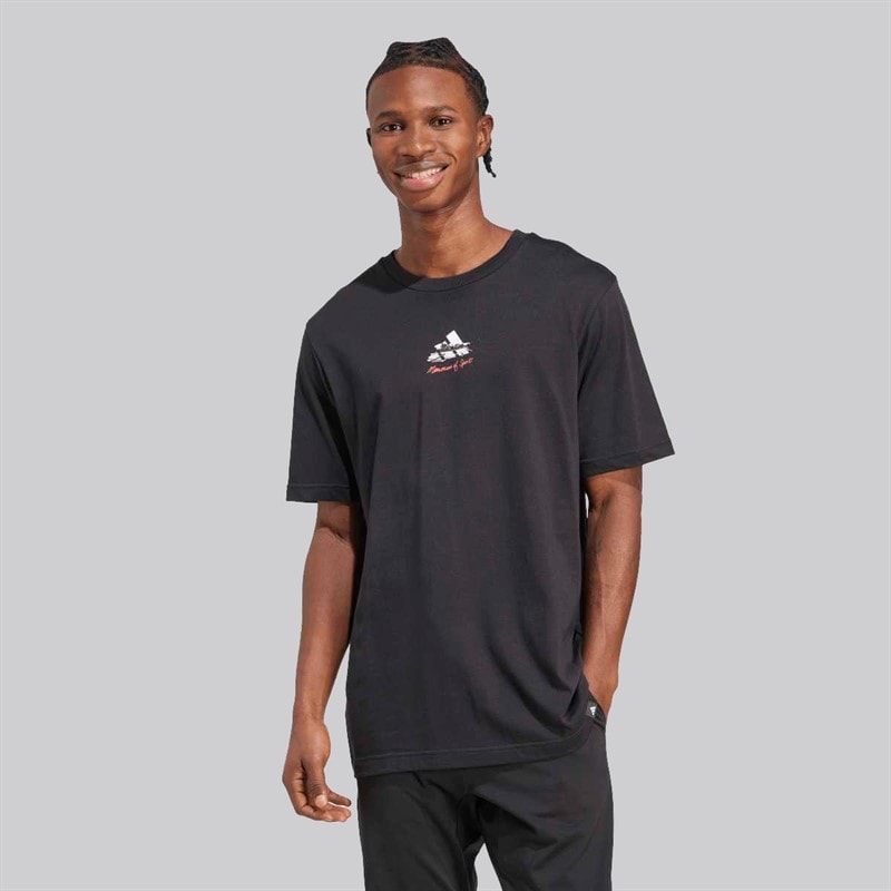 adidas Herren Erinnerungen an Sport Galerie Grafik T Shirt Schwarz - Bild 2