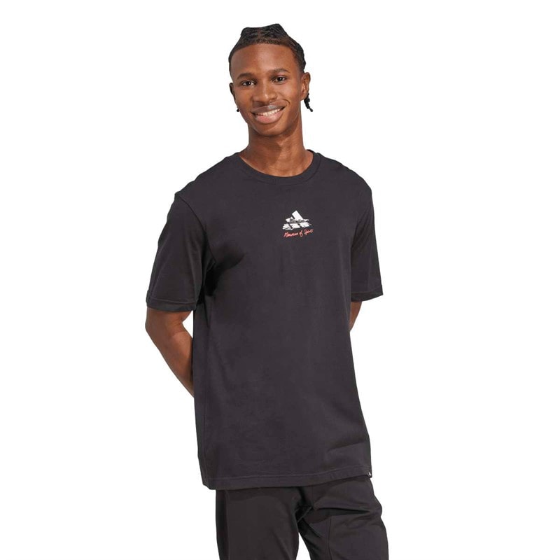adidas Herren Erinnerungen an Sport Galerie Grafik T Shirt Schwarz - Bild 5