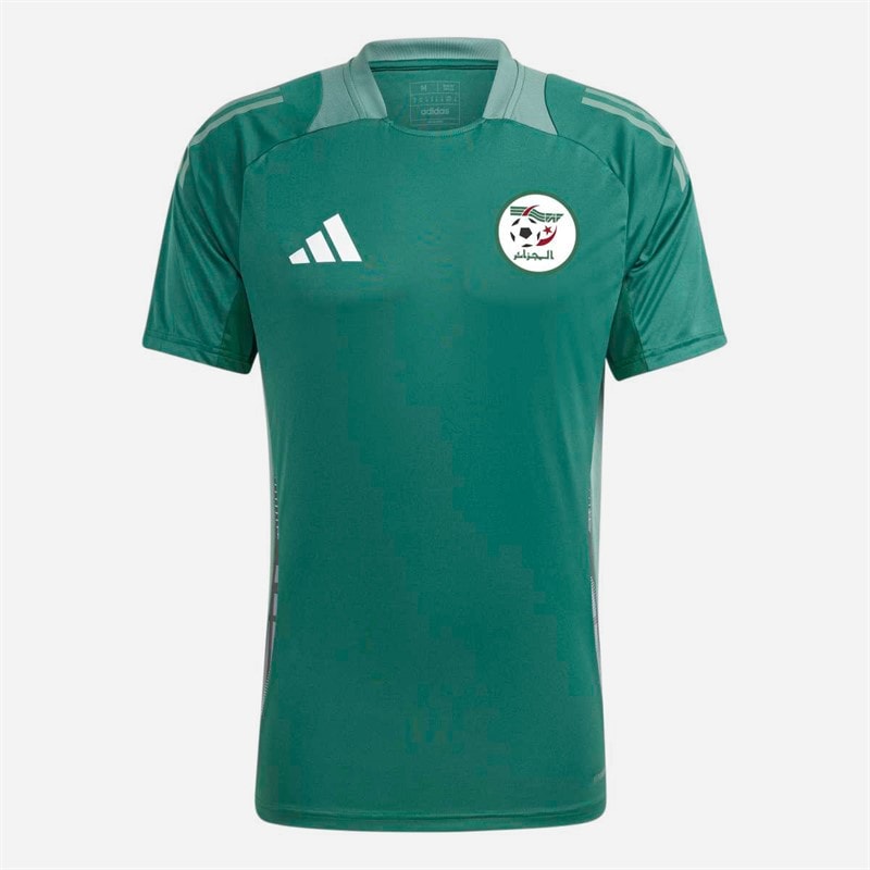 adidas Herren FAF Algerien Tiro 24 Trainings Trikot Dark Green
