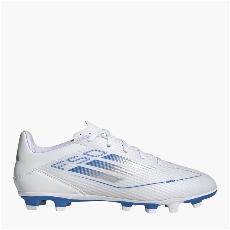 adidas Bottes de football F50 Club Polar Victory Pack FG terrain ferme Homme Blanc/Silver Metallic/Blanc