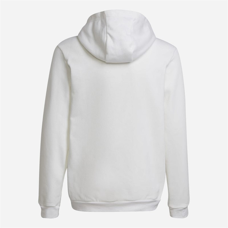 adidas Junior Jongens Entrada 22 Pullover Hoodie Wit/Zwart - Afbeelding 2