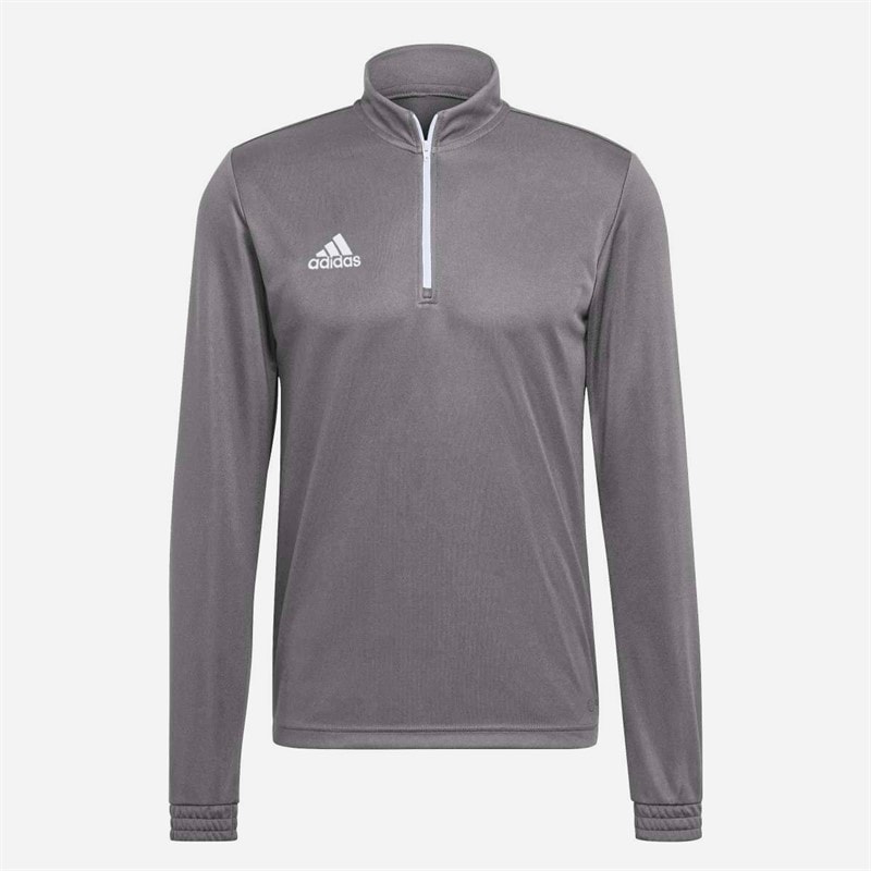 adidas Herren Entrada 22 1/4 Zip Training Top Team Grey Four