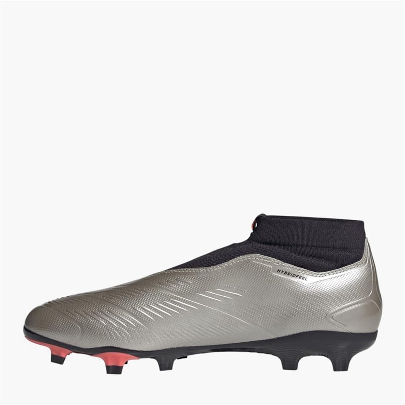 adidas Herren Predator League Schnürlose Vivid Horizon Pack FG Fester Boden Fußballschuhe Platinum Metallic/Aurora Black/Turbo - Bild 5