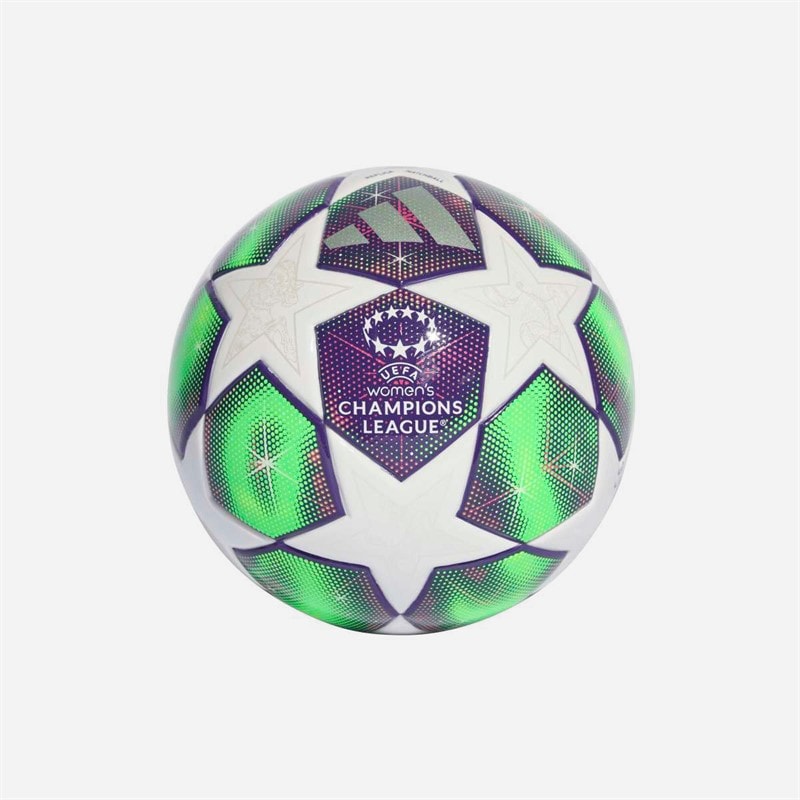 adidas UEFA Champions League 25/26 Mini Fussball Weiß/Shock Pink/Multi/Solar Yellow