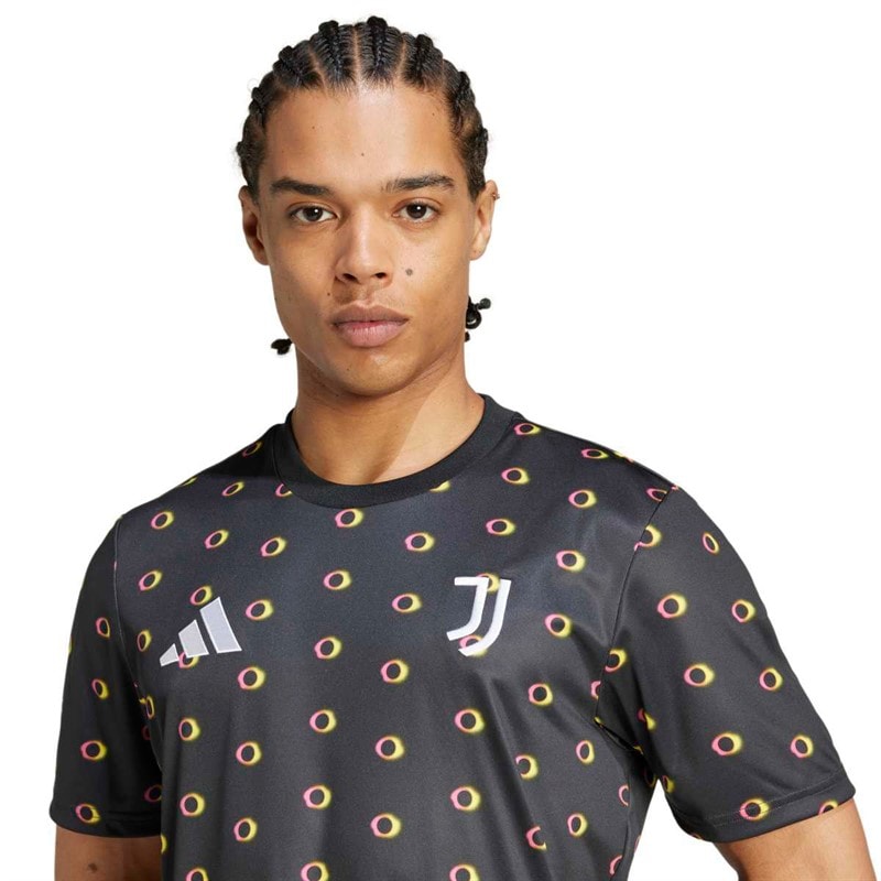 adidas Maillot pré-match JFC Juventus Homme 24/25 Noir - Image 3