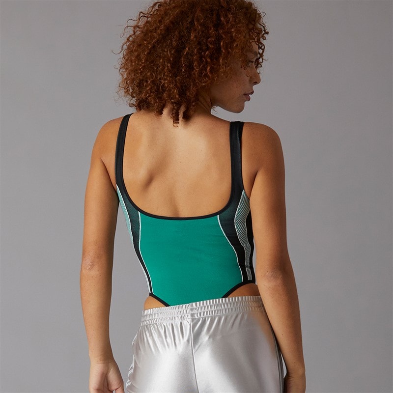 adidas Originals Bodysuit dla niej kolor Equipment Green – zdjęcie  2