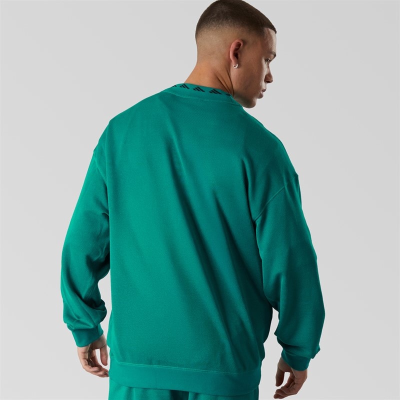 adidas Originals Heren EQT Reflecterend Crew Neck Sweatshirt Equipment Green - Afbeelding 2