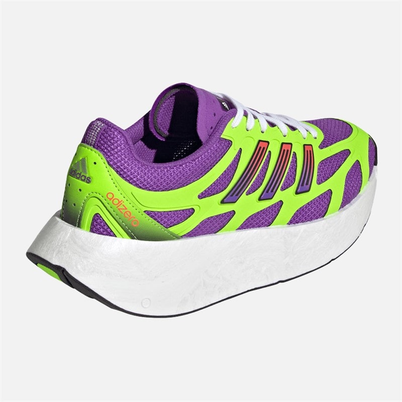 adidas Originals Dames Adizero Aruku Trainers Active Purple/Solar Green/Silver Metallic - Afbeelding 3