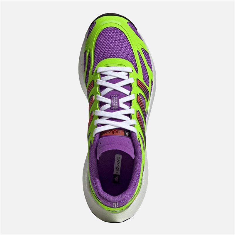adidas Originals Dames Adizero Aruku Trainers Active Purple/Solar Green/Silver Metallic - Afbeelding 4