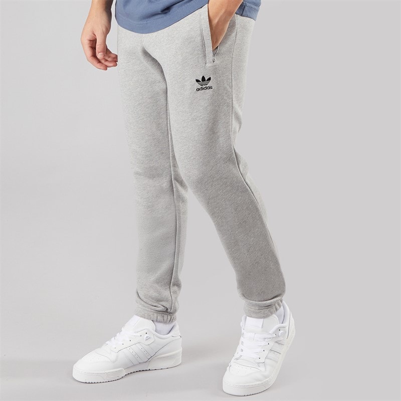 adidas Originals Heren Trefoil Essentials French Terry Joggingbroek Medium Grey Heather - Afbeelding 3