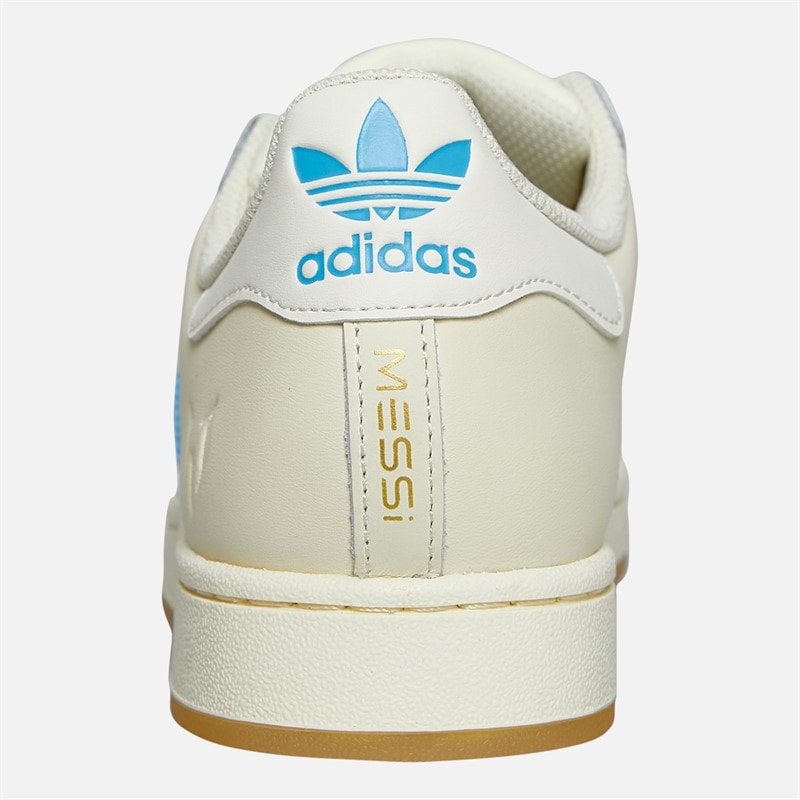 adidas Originals Baskets Superstar Messi Homme Cream White/Semi Blue Burst/Gold Metallic - Image 3