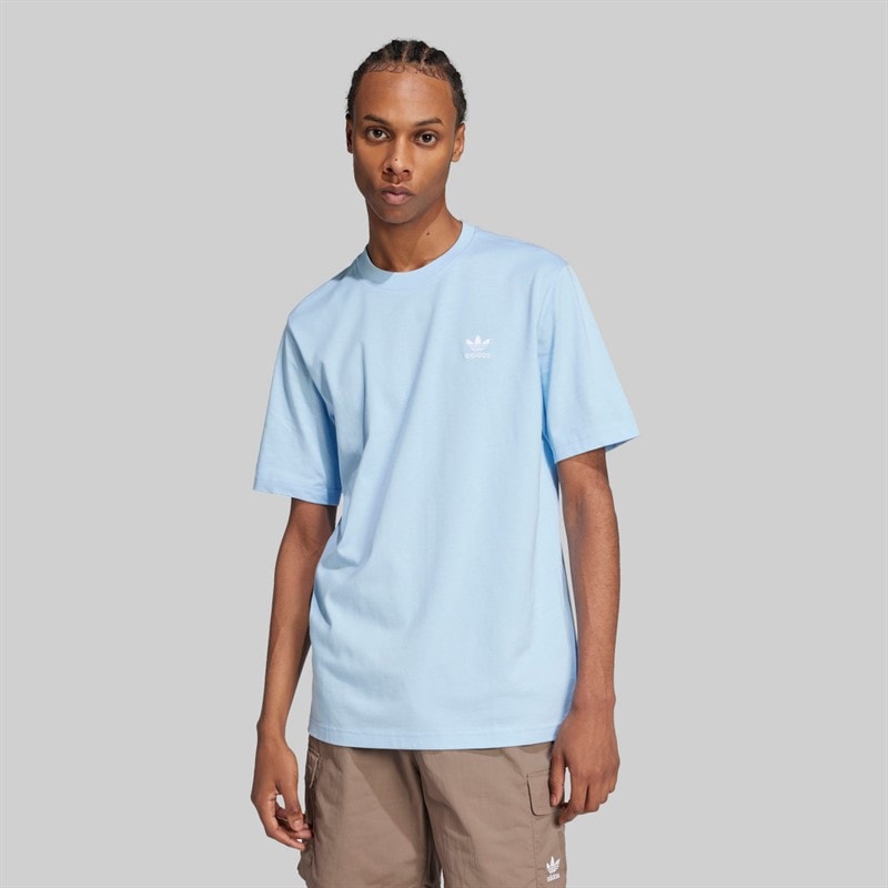adidas Originals T-shirt Essentials Trefoil Homme Clear Sky - Image 2