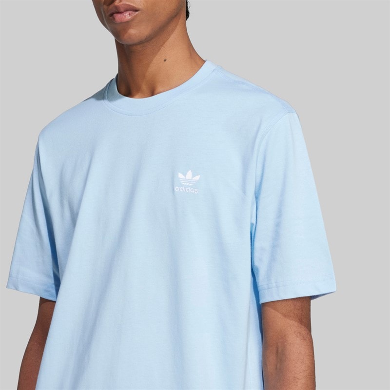 adidas Originals T-shirt Essentials Trefoil Homme Clear Sky - Image 4