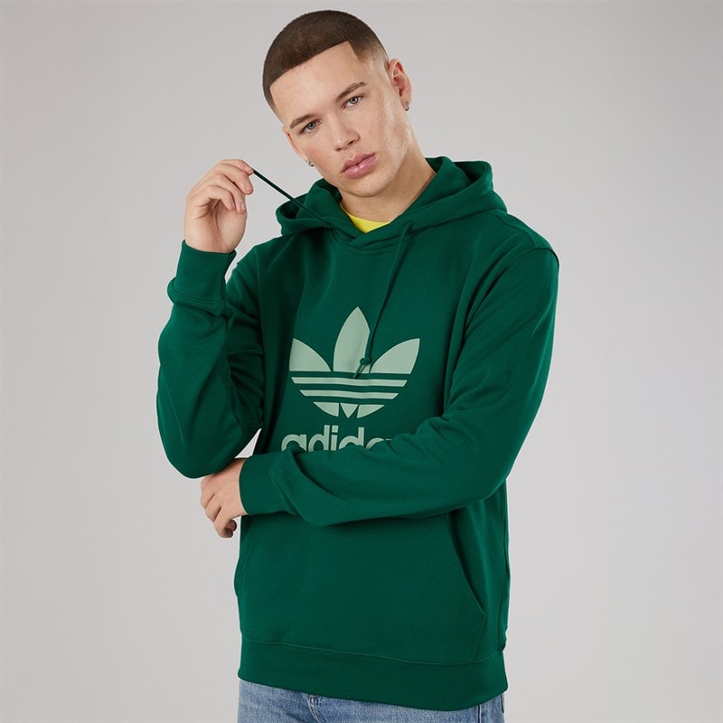 adidas Originals Heren Adicolour Classics Trefoil Hoodie Collegiate Green - Afbeelding 5