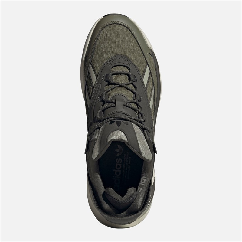 adidas Originals Heren Ozmorph Trainers Focus Olive/Silver Pebble/Shadow Olive - Afbeelding 4