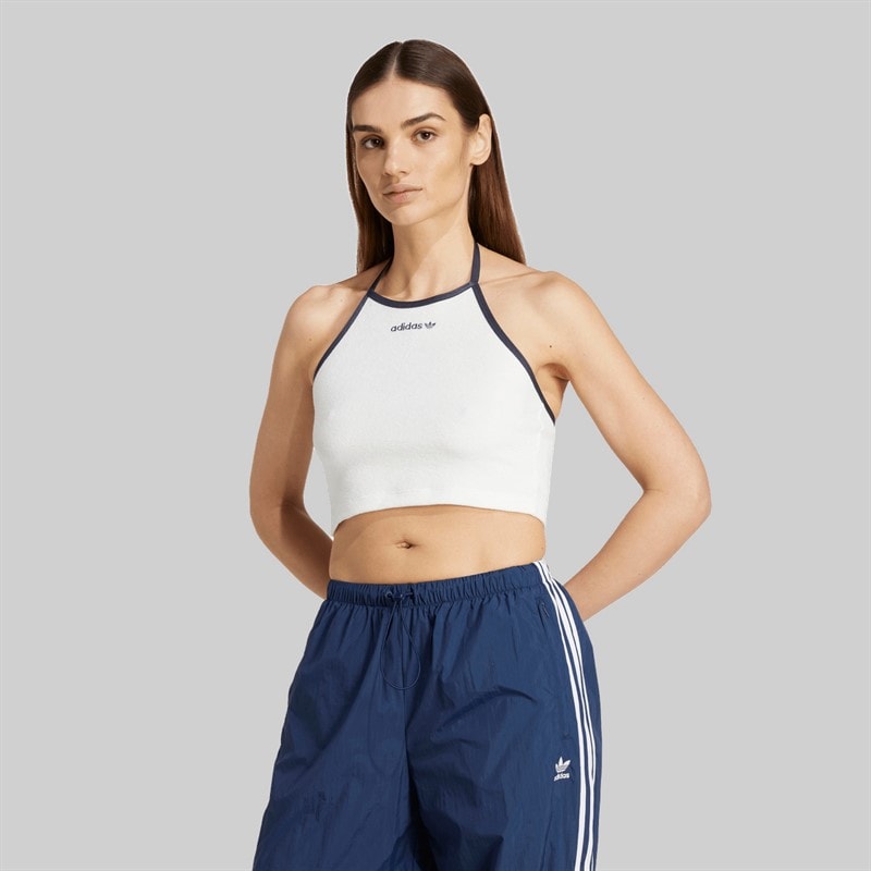 adidas Originals Dames Handdoek Halter Top Cloud White