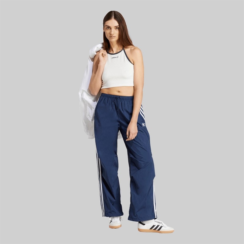 adidas Originals Top z wiązaniem na szyi z ręcznika dla niej kolor Cloud White – zdjęcie  5