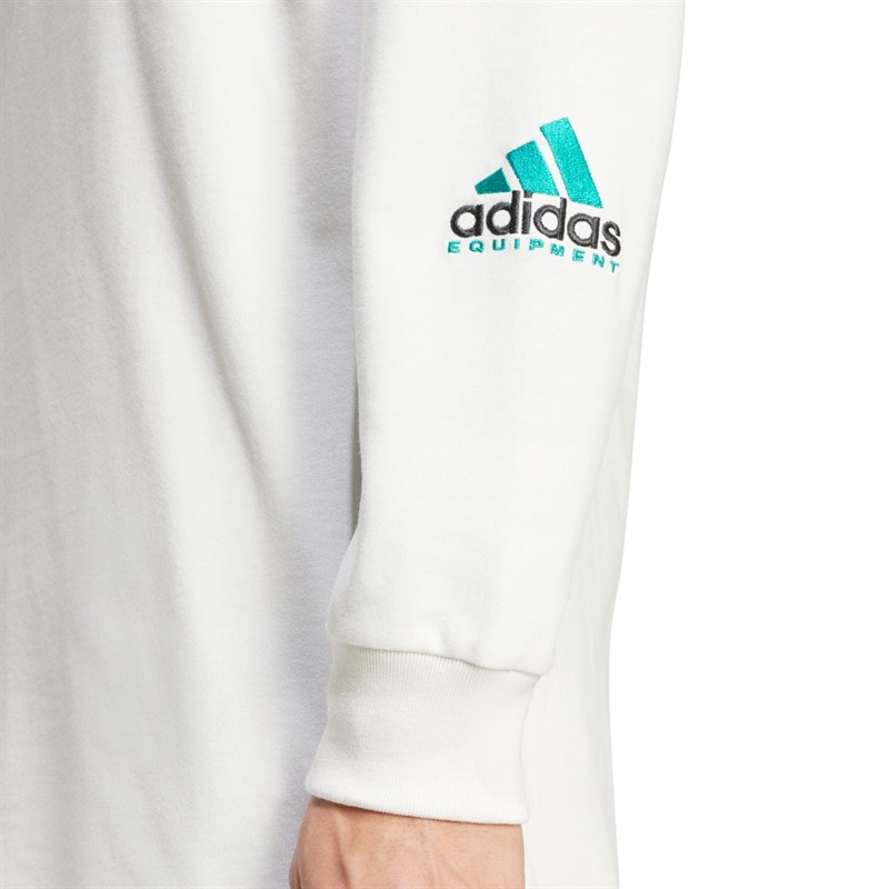 adidas Originals T-shirt à manches longues EQT Graphic Homme Cloud White - Image 4