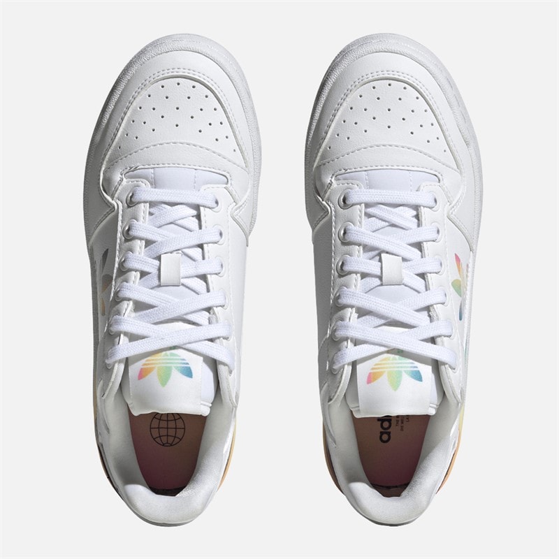 adidas Originals Junioren Meisjes Forum Bold Sneakers Cloud White/Core Black/Pulse Mint - Afbeelding 4