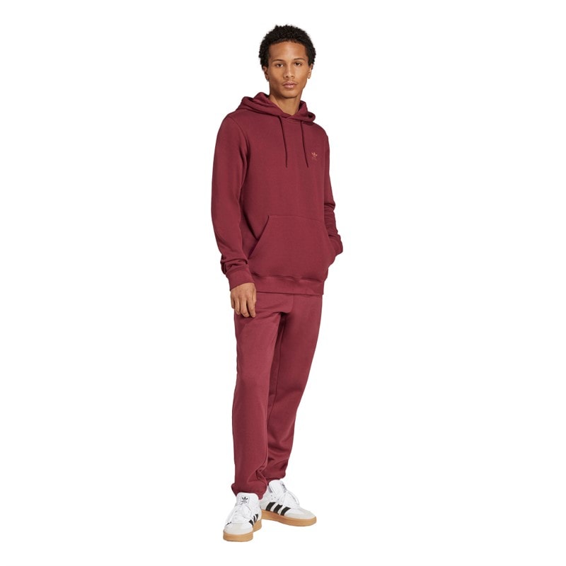 adidas Originals Herren Trefoil Essentials Französisch Frottee Hoodie Shadow Red - Bild 4