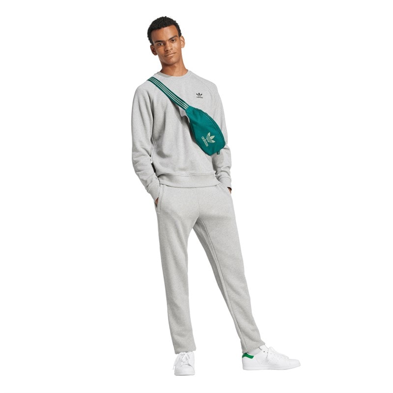 adidas Originals Heren Trefoil Essentials French Terry Sweater Medium Grey Heather - Afbeelding 5
