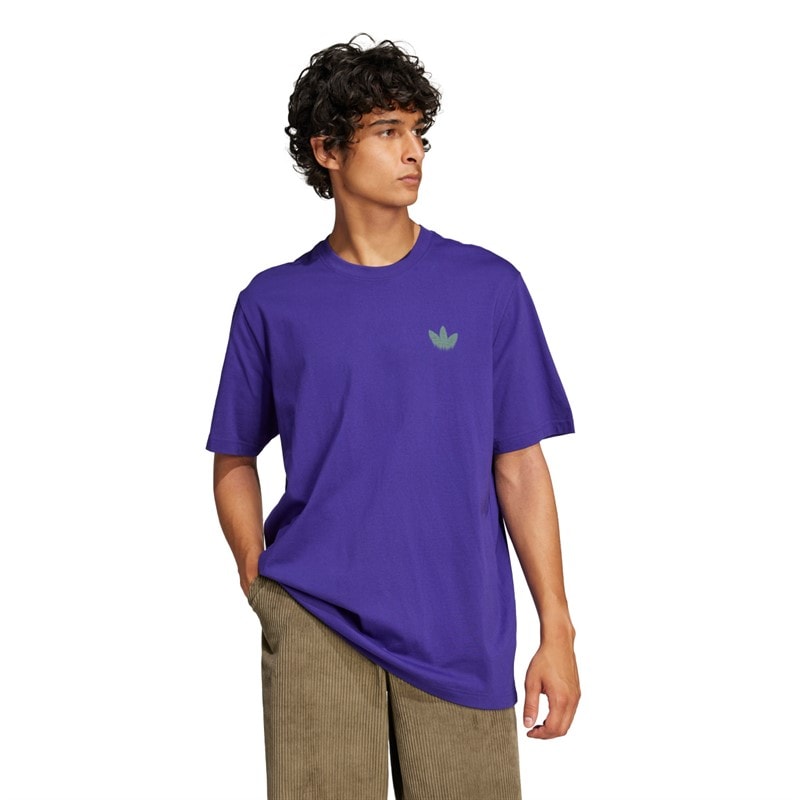 adidas Originals Herren Skelett Rücken Grafik T Shirt Collegiate Purple - Bild 2