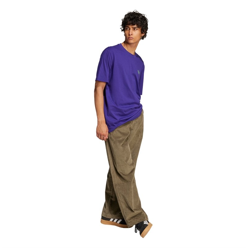 adidas Originals Herren Skelett Rücken Grafik T Shirt Collegiate Purple - Bild 3