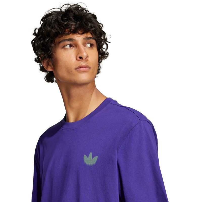 adidas Originals Herren Skelett Rücken Grafik T Shirt Collegiate Purple - Bild 4