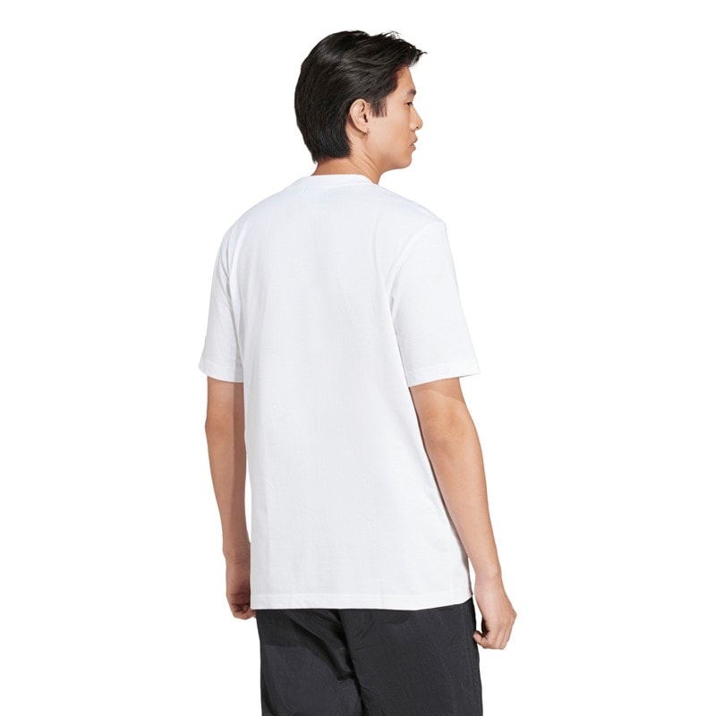 adidas Originals Heren klein logo grafisch T-shirt Wit - Afbeelding 3
