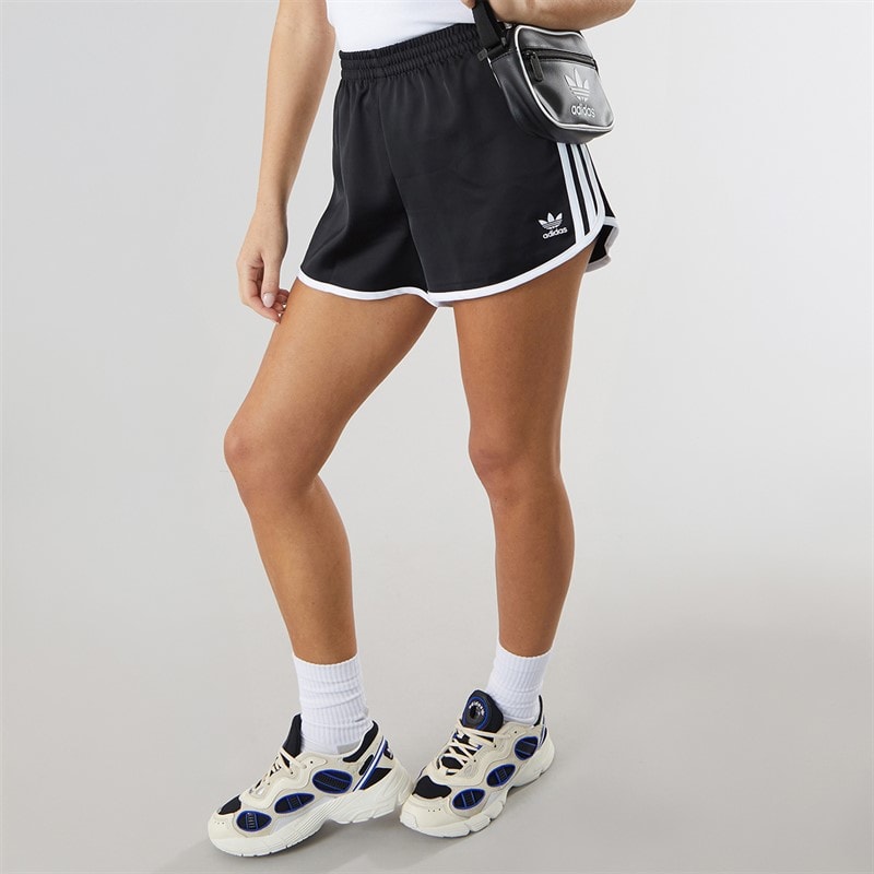 adidas Originals Dames Adicolor 3-Strepen Sprinter Shorts Zwart